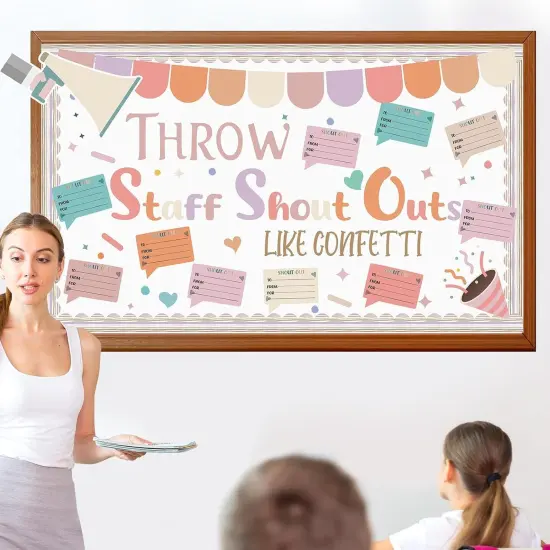 Staff Shout Out Bulletin Board Decorations Sets {5}