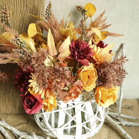 2pcs Boho Style Artificial Flower Bouquets {5}