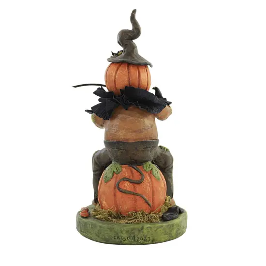 Charles Mcclenning 10.0 Inch King Of The Cornfield Halloween Figurine , Lightweight Halloween Decor Scarecrow Pumpkin Halloween Orange {2}