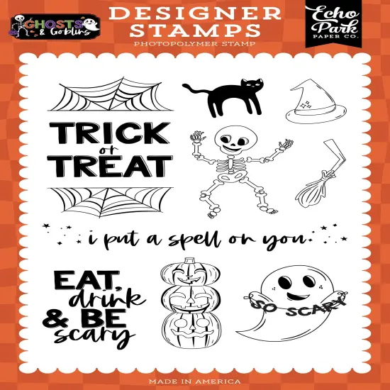 Ghosts And Goblins Stamp Set-Eat Drink And Be Scary {1}