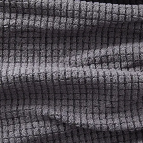 2 Pack Stretch Outdoor Cushion Covers for Patio Furniture and Sofas, Reversible (Medium, Grey) {4}