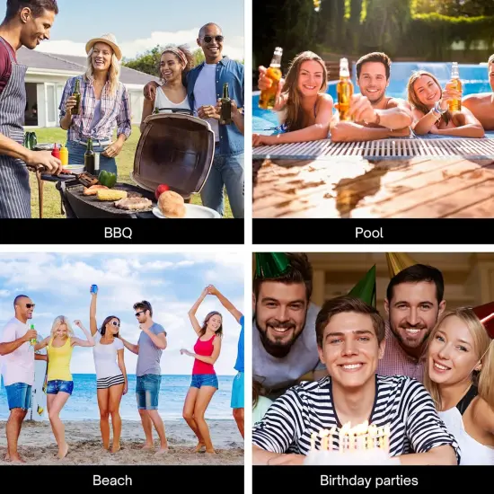 4E's Novelty Inflatable Beer Cooler 22" Mug for Parties, Oktoberfest Themed Decorations, Outdoor Party Supplies, Floating Drink Bucket {6}