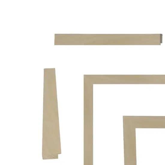 Natural Maple Wood Flat Picture Frame 28x28 frame {2}