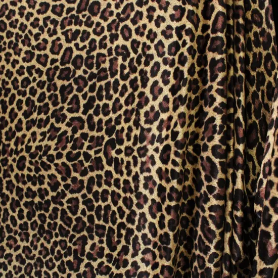 1 Yard Classic Cheetah Print Stretch Velvet Fabric for Costumes Leggings Dancewear Streetwear 36" x 60" Inches Wide {1}