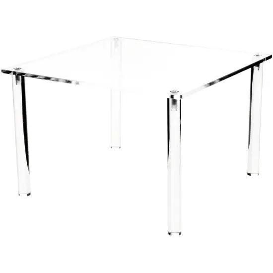 Plymor Clear Acrylic Square 4-Leg Display Riser, 8" H x 12" W x 12" D {1}