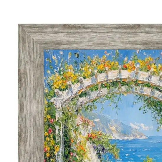 Grey White Wash Grain Barnwood Picture Frame 12x36 frame {1}