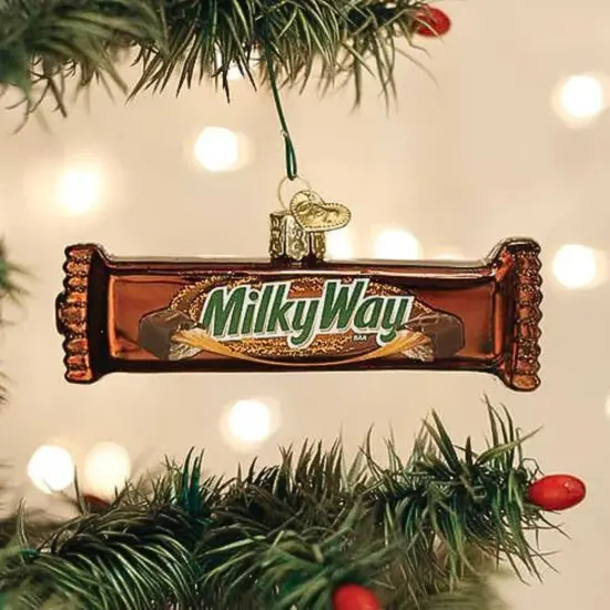 Old World Christmas 1.5 Inch Milky Way Christmas Tree Ornament , Christmas Decor Candy Bar Mars Brown {3}