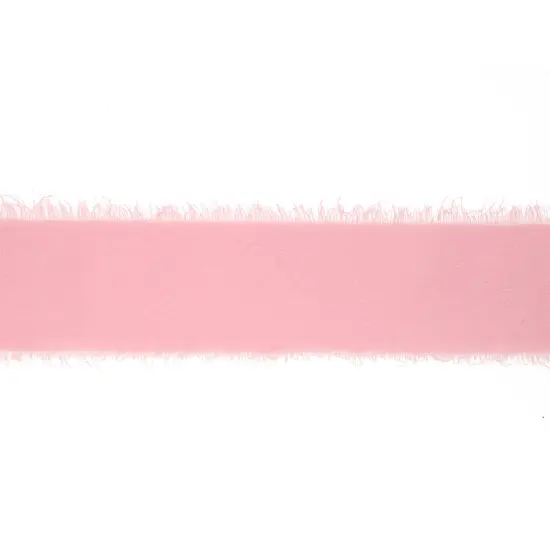 LaRibbons 1 1/2" Frayed Edge Chiffon Ribbon | 10 Yard Roll Rose {4}