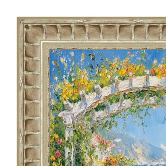 Gladiator Silver Ribbed Picture Frame 12x24 frame {2}