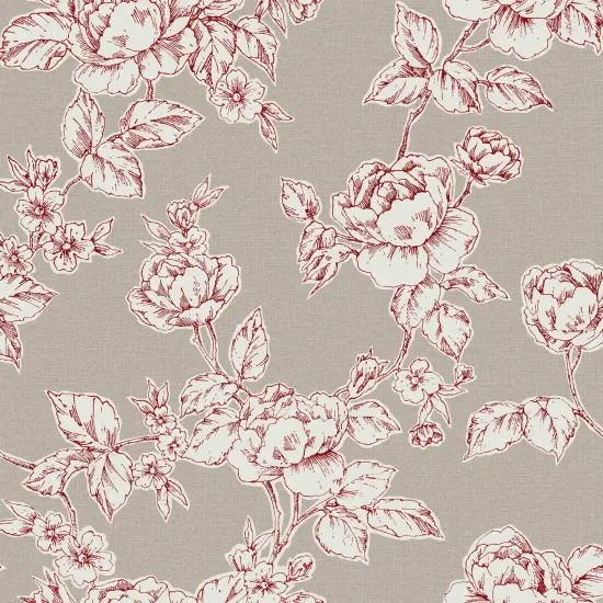 Laura Ashley Pollington Roses Dark Dove Grey Wallpaper {2}