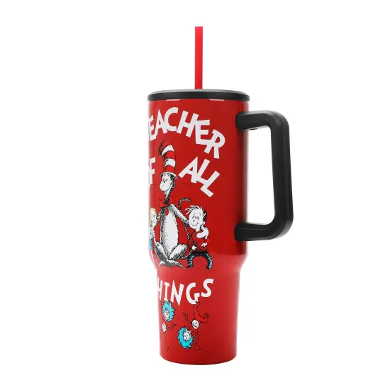 Dr. Seuss Teacher 40oz Tumbler w/ Handle {2}