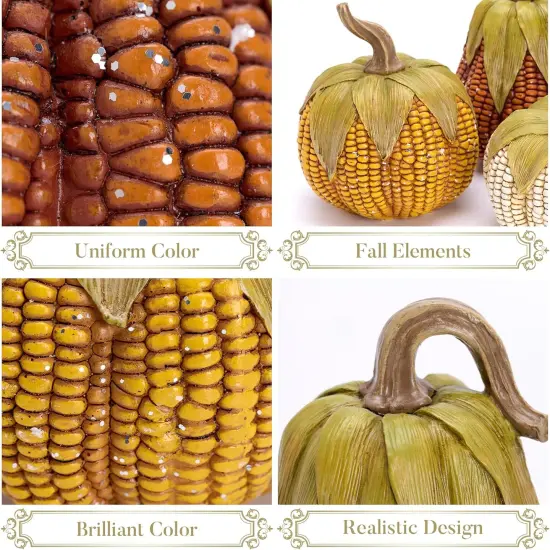 3 Artificial Corn Fall Decorations {4}
