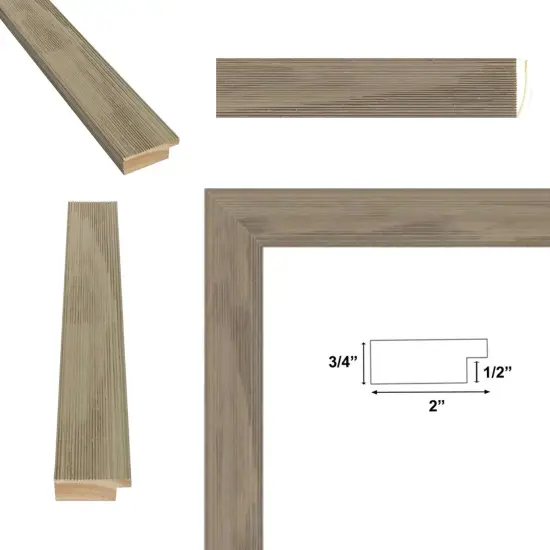 Grey White Wash Grain Barnwood Picture Frame 22x22 frame {4}