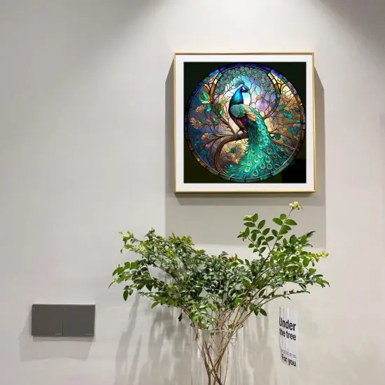 Diamond Painting Kits for Adults - Peacock DIY 5D Diamond Art Kits Full Drill Diamond Dots Paintings with Diamonds Gem Art {4}