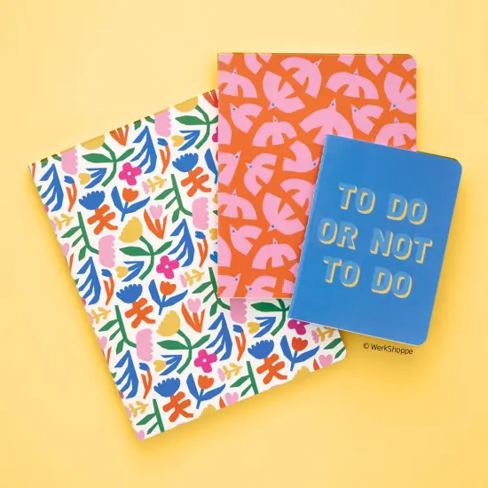 To Do Or Not To Do Stitched Notebook Set, Softcover Journal, Class Notebooks {1}