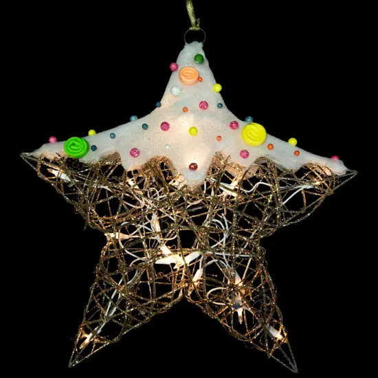 Northlight Lighted Candy Covered Star Christmas Decoration - 17" Multi {1}