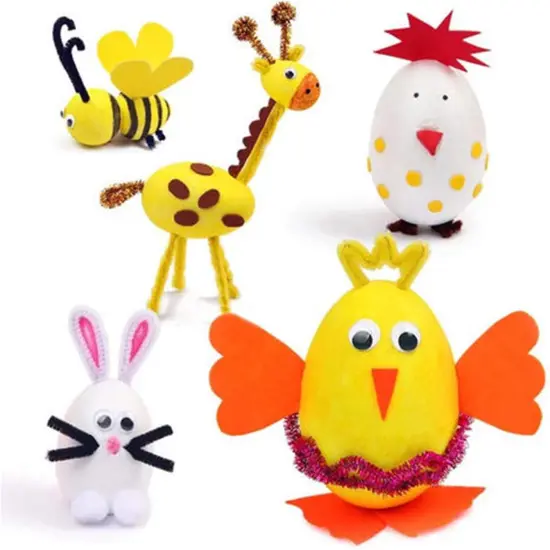 Foam Eggs 12pcs 4.72 Inch (12cm) White Craft Polystyrene Eggs Smooth for Spring Easter {5}