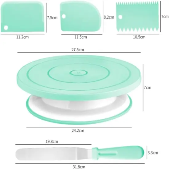 10 Pieces Cake Candy Decorating Brushes Tools Cookie Decoration Pastry Brush and Stainless Steel {2}