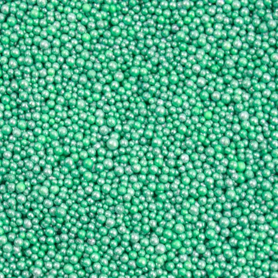 Krazy Sprinkles - Green Pearl Mini Beads (1/2 Cup, 1x Jar) for Cakes, Ice Cream & Cookies {1}
