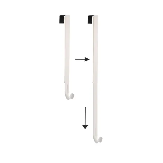 Haute Decor Adjustable Length Wreath Hanger - 20 Lb. Capacity White {1}