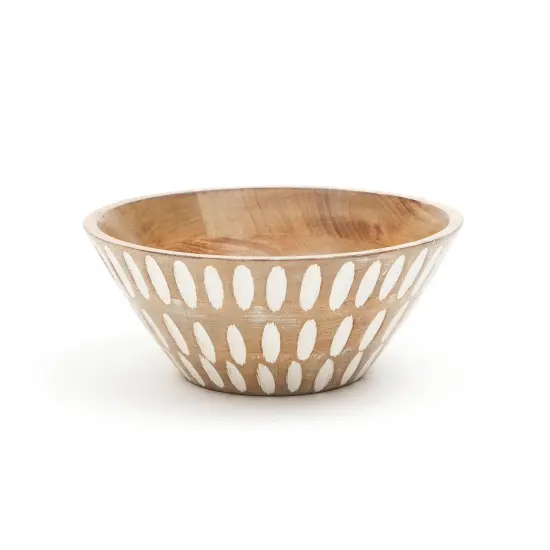 Decorative And Functional Handmade Mango Wood Bowl {4}