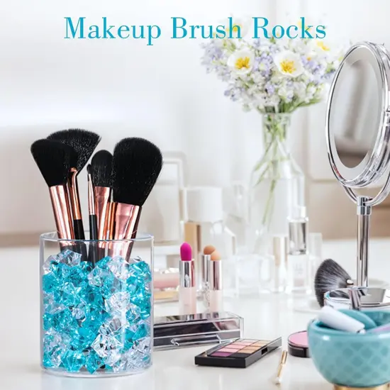 Blue and White Fake Ice Rocks, 150 PCS Acrylic Decorative Ice Clear Ice Rock Diamond Crystals Gems {5}