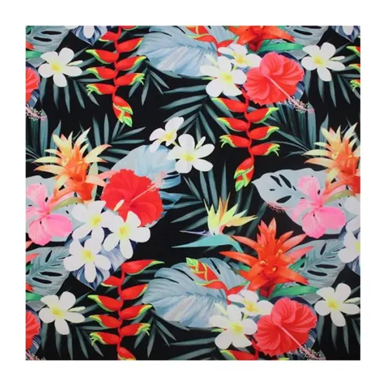 Tropical Mood Printed Spandex Fabric {3}