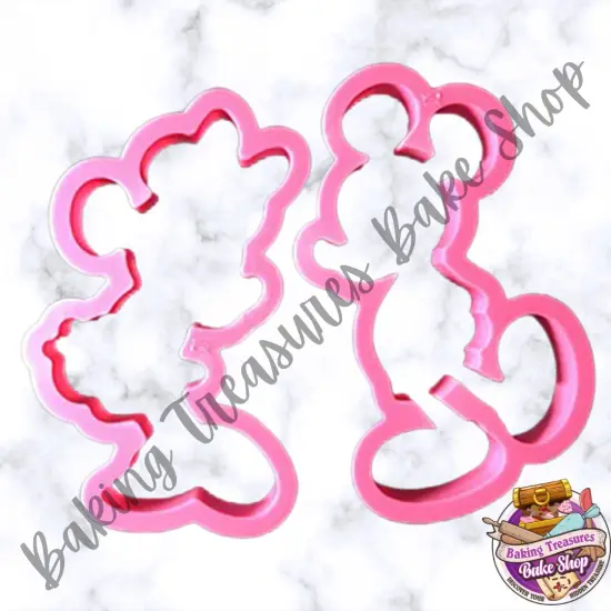 Mickey & Minnie Mouse Cutters 5pc {2}