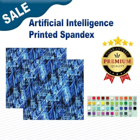 Artificial Intelligence Printed Spandex {1}
