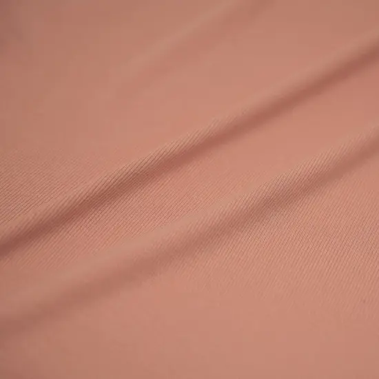 Embody Tencel Lyocell Spandex Rib Jersey Fabric Rosy Peach {1}