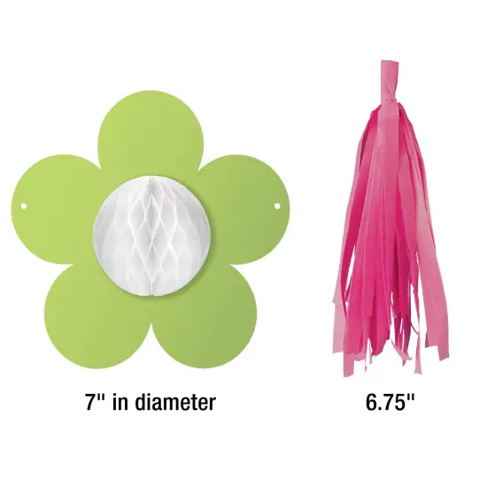 Happily Ever Elementary Retro Remix 12-Piece Bulletin Board Decorations, Groovy Flowers, Boho Tassels, and String for Classroom, Bulletin Board, Party, and Wall Decor {3}