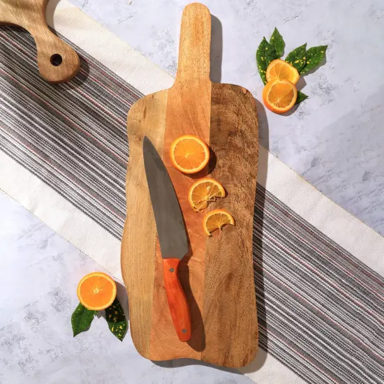 Handmade Wooden Serving & Chopping Board-23" X 9" {1}