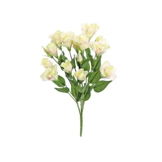 20.5" Pink & Cream Artificial Lisianthus Bush &ndash; Faux Floral for Weddings & Home D&eacute;cor (5410-PC) {1}