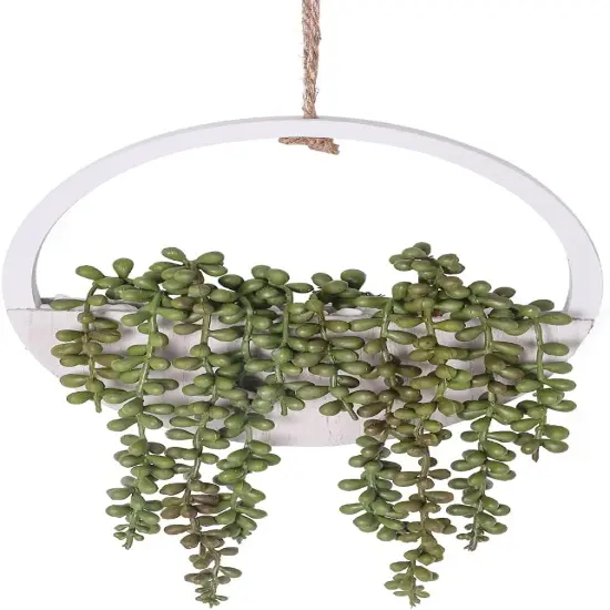 Artificial Hanging String of Pearls &ndash; Lifelike Greenery for Indoor & Outdoor D&eacute;cor {1}