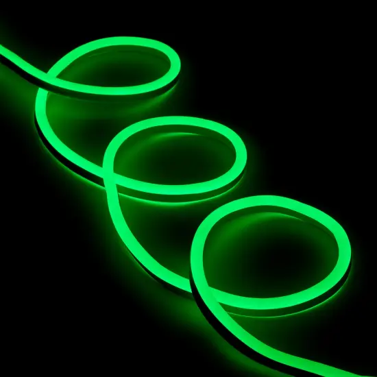 Northlight LED Commercial Grade Flexible Christmas Rope Lights - Green - 50' Clear Wire {1}