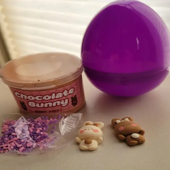 4 Pcs PreFilled Easter Eggs with Slime and Charms Easter Basket Stuffers Easter Eggs Hunt Easter Party Favors Easter Gifts {6}