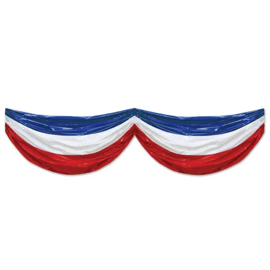 6 Pack Bulk Patriotic Plastic Party Bunting {1}