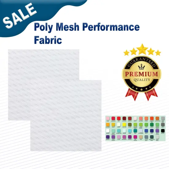 Poly Mesh Performance Fabric White {2}