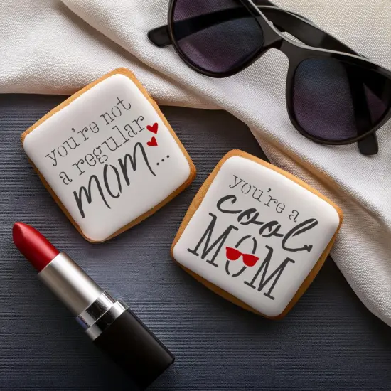 Cool Mom 3 Piece Cookie Stencil Bundle {2}