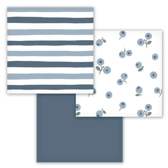 Muslin Baby Receiving Blankets - Blueberries by Lulujo {1}