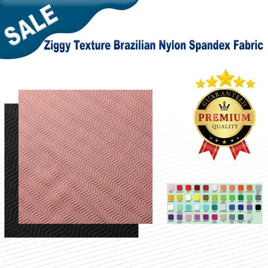 Ziggy Texture Brazilian Nylon Spandex Fabric Gray {3}