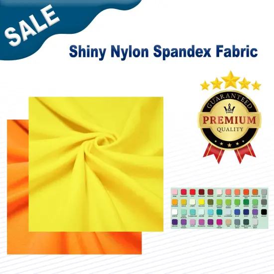 Shiny Nylon Spandex Fabric Nutmeg {2}