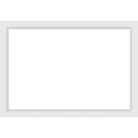 Blanco White Framed Dry Erase Magnetic Board {1}