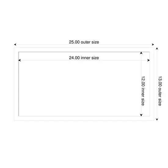 Svelte Framed Dry Erase Magnetic Board White {4}