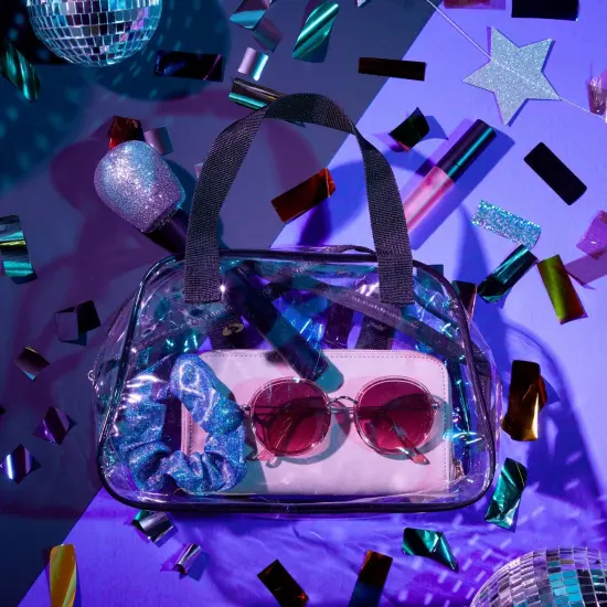 Clear Stadium Approved Tote Bag, 11x4x7-Inch Transparent Plastic Bag with Zippers, Handles for Concerts, Sporting Events, Music Festivals, Work, School, and Gym {2}