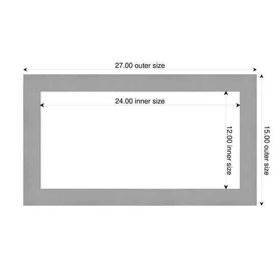 Brushed Framed Dry Erase Magnetic Board Nickel {4}
