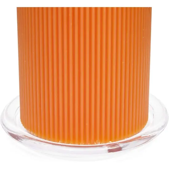 Glass Pillar Candle Holder Plates (5 Inches, 12 Pack) Clear {6}