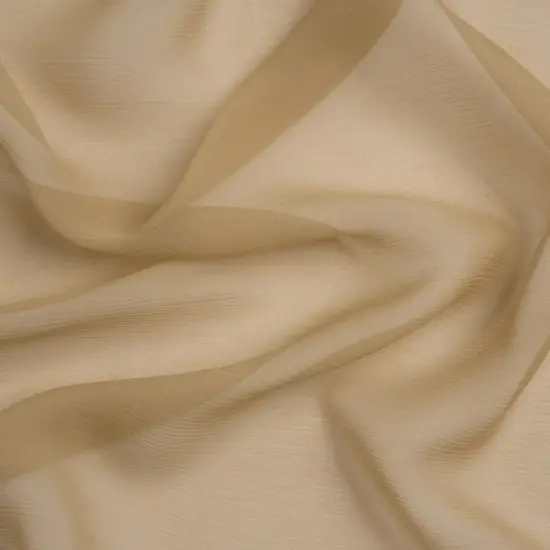 1 Yard Crinkled Silk Chiffon Cornstalk Lightweight Sheer Fabric 43" Wide Premium Collection {2}