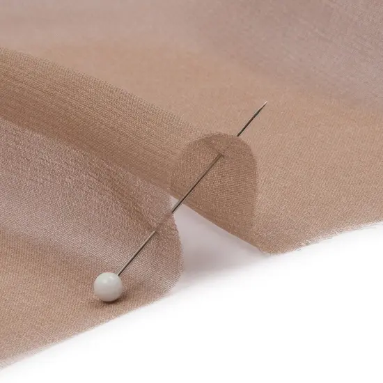 1 Yard Fungi Silk Chiffon Lightweight Sheer Fabric for Flowing Dresses, 44 Inches Width {2}