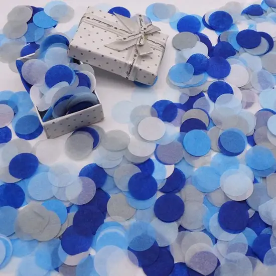 1 inch Tissue Paper Confetti 5000 pcs Circle Confetti Wedding & Birthday Party Decoration Royal Blue {3}